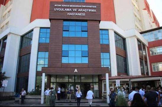 Aydın Adnan Menderes Üniversitesi Uygulama ve Araştırma Hastanesi girişi